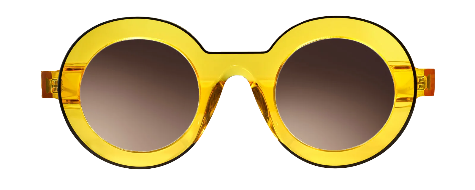 Solaire Theo jaune aux verres dégradés